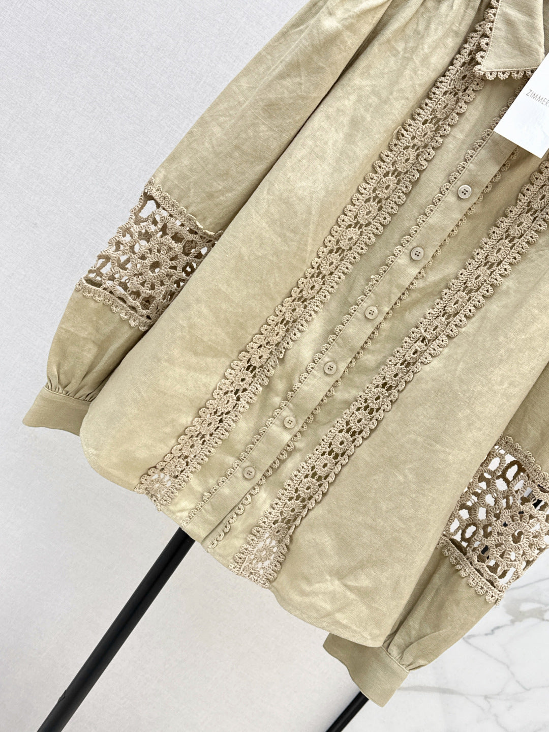 25ss Linen lace shirt