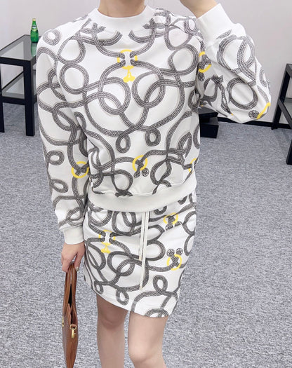 2024 new products Sweater skirt set