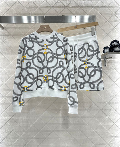 2024 new products Sweater skirt set