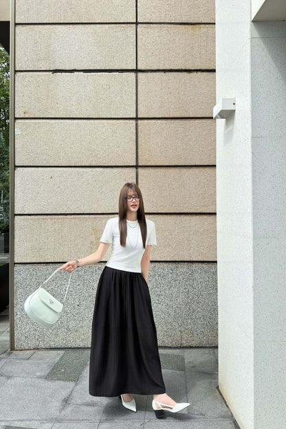 25ss drawstring skirt