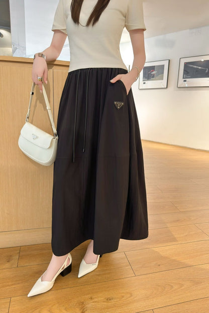 25ss drawstring skirt