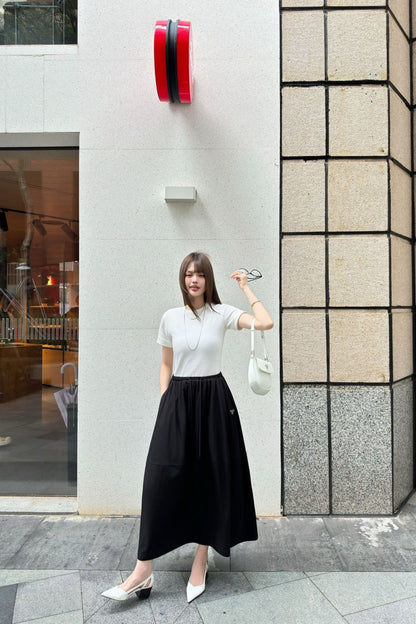 25ss drawstring skirt