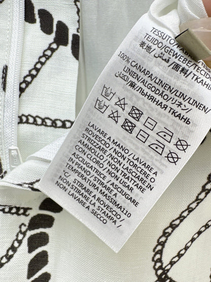 25ss linen print short