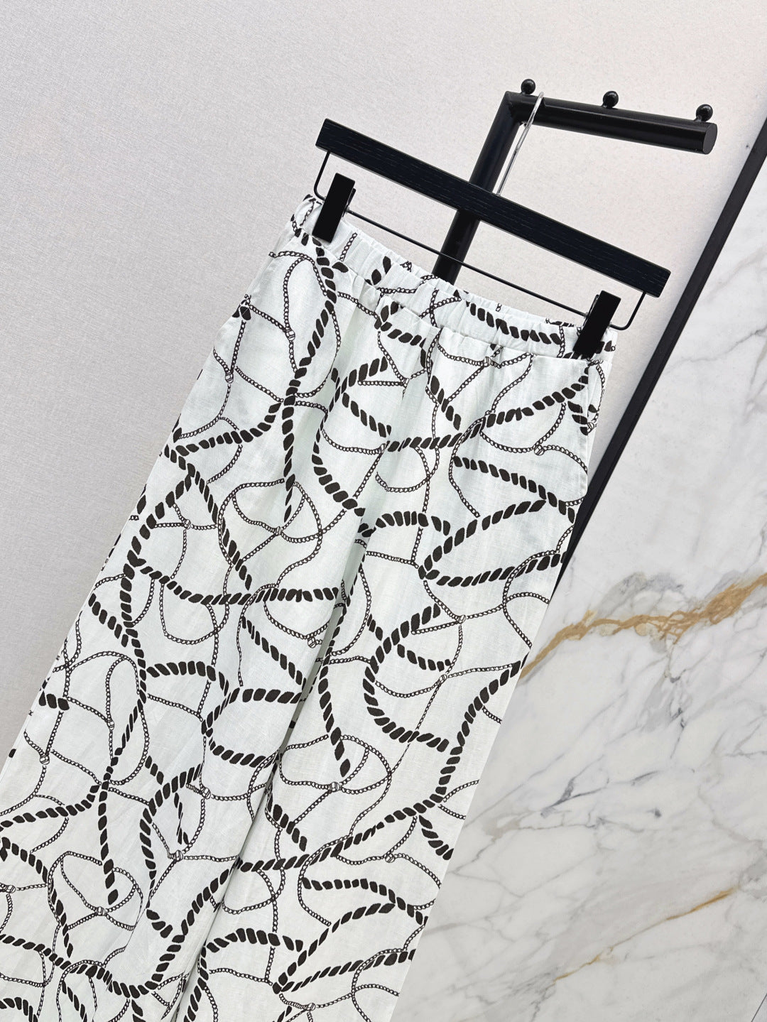 25ss linen print pants