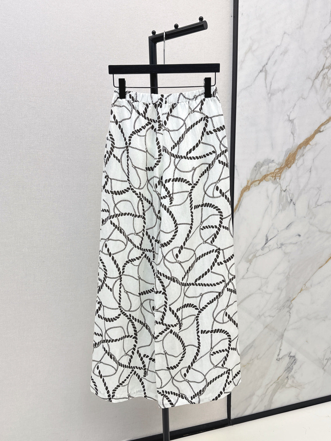 25ss linen print pants