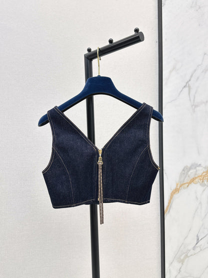 25ss denim vest