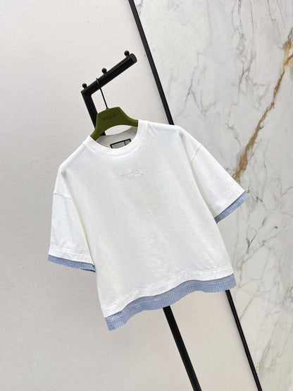 25ss embroidered t-shirt