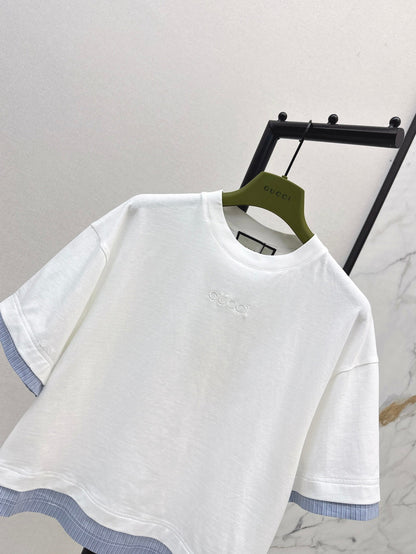 25ss embroidered t-shirt