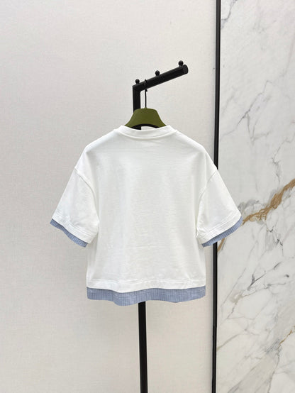 25ss embroidered t-shirt