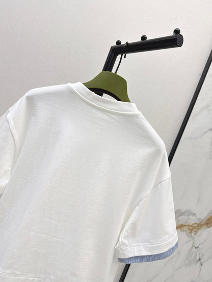 25ss embroidered t-shirt