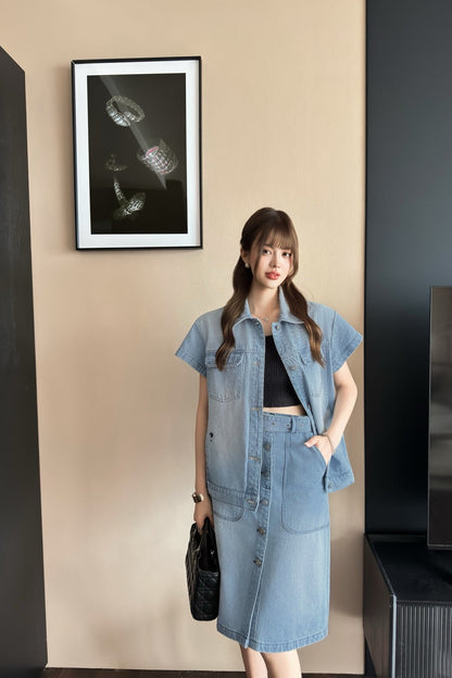 25ss denim skirt