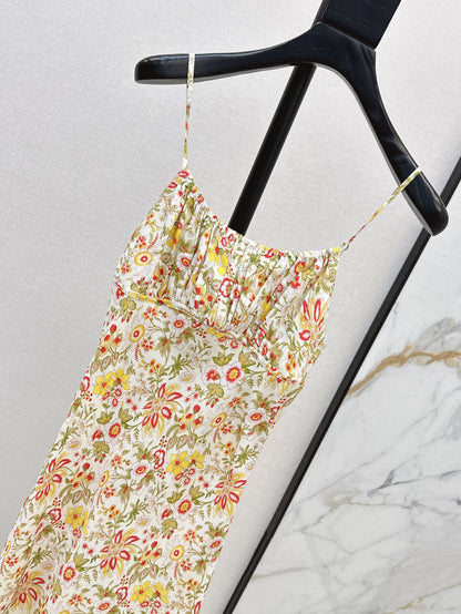 25ss print slip dress