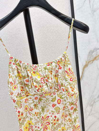 25ss print slip dress