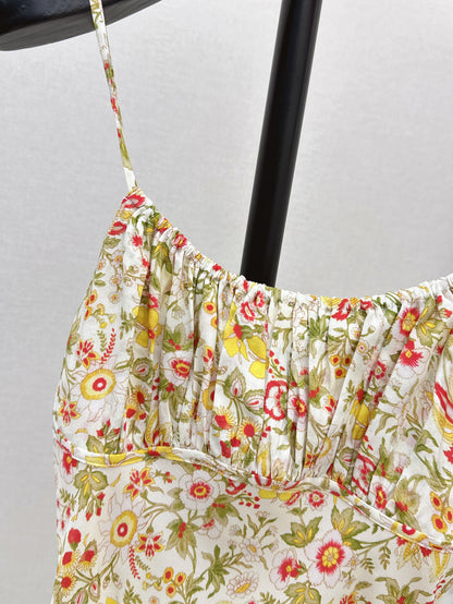 25ss print slip dress