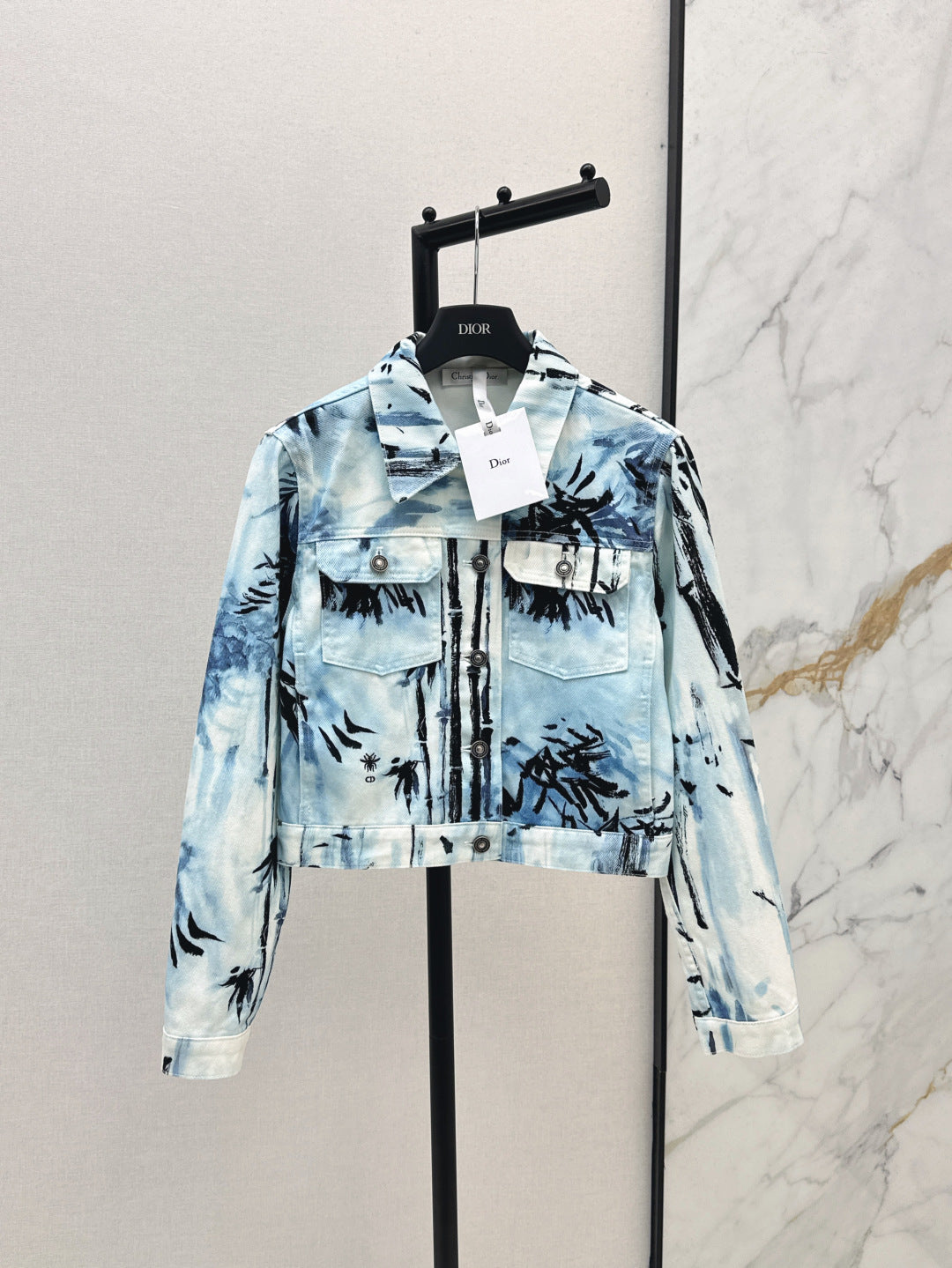 25ss print denim jacket