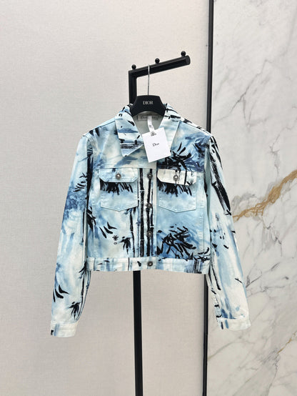 25ss print denim jacket