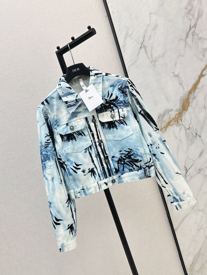 25ss print denim jacket