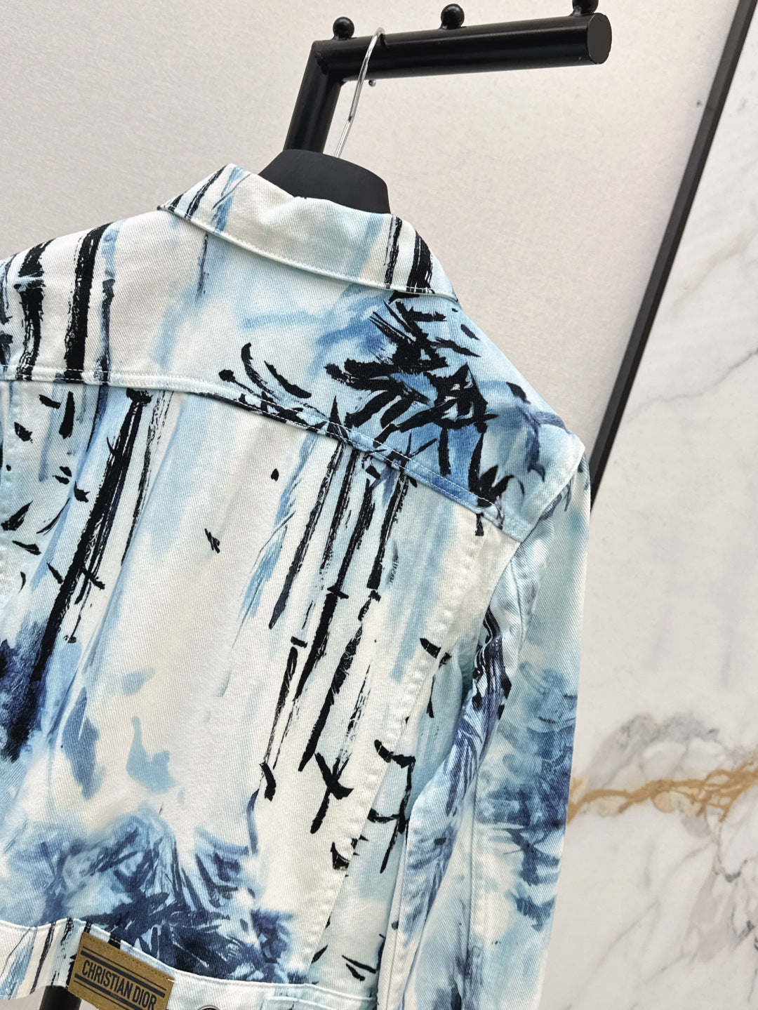 25ss print denim jacket