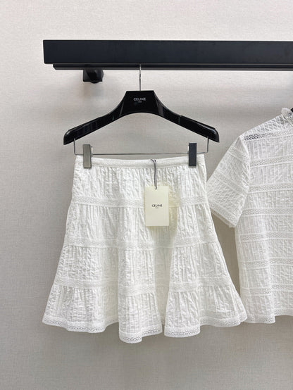 25ss embroidered skirt