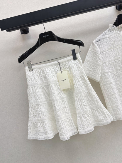 25ss embroidered skirt