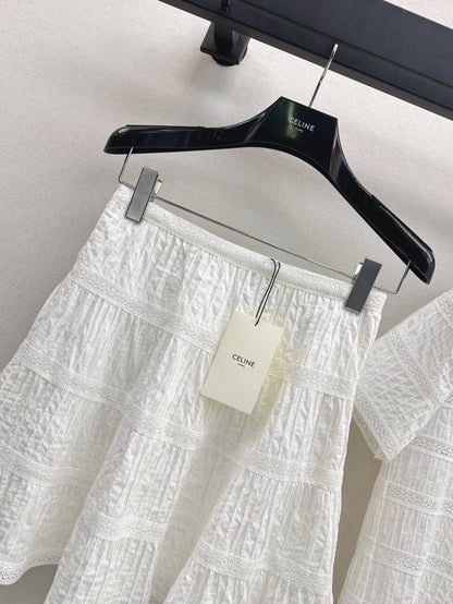 25ss embroidered skirt