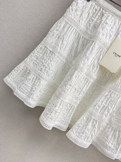 25ss embroidered skirt