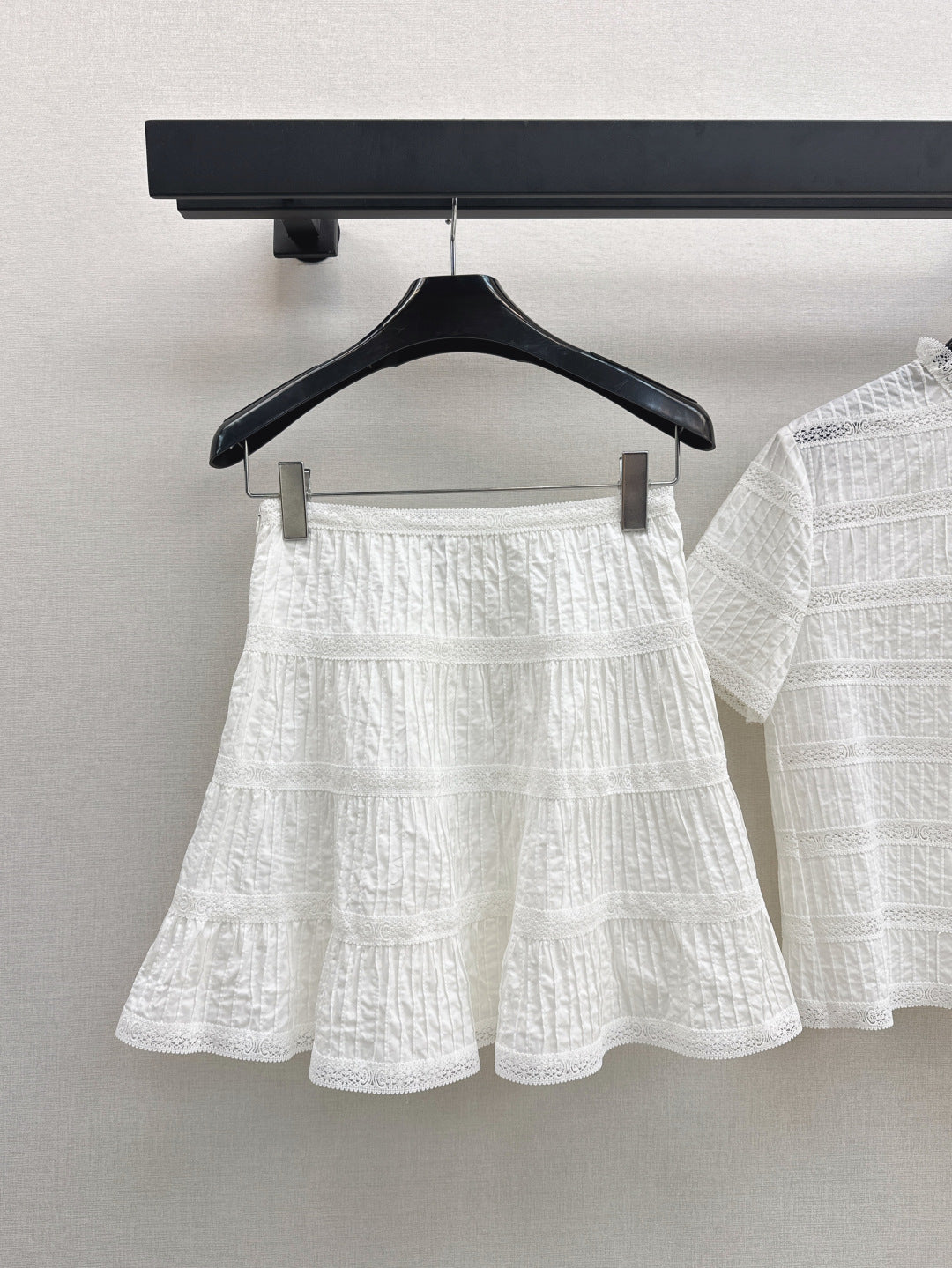 25ss embroidered skirt