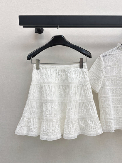 25ss embroidered skirt