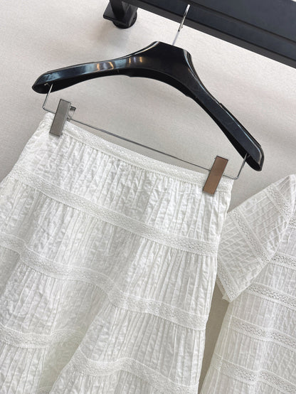 25ss embroidered skirt