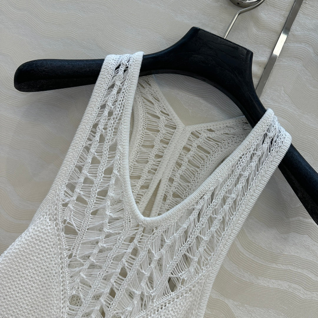 25ss hollow knit vest