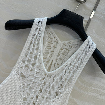 25ss hollow knit vest