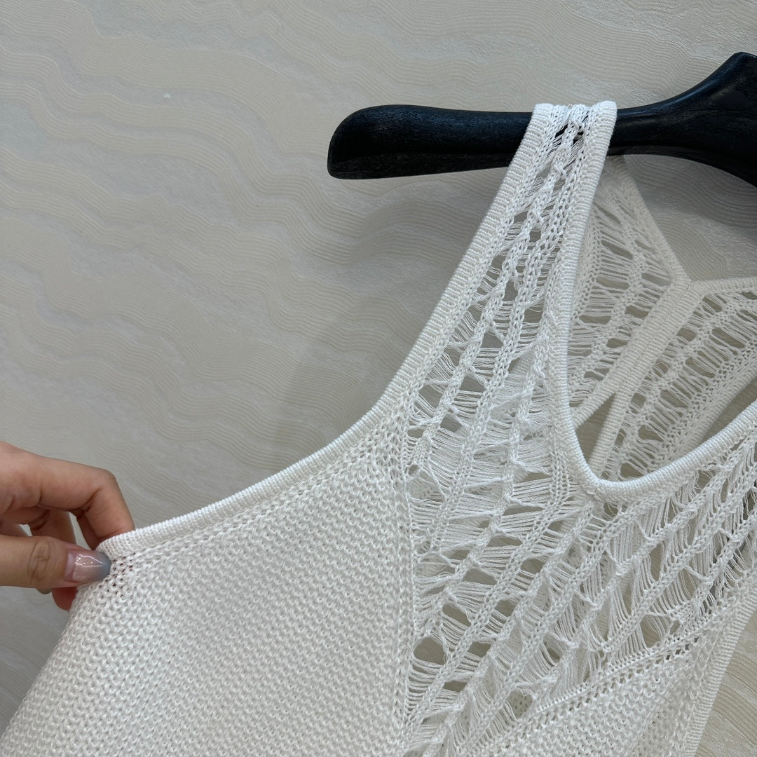 25ss hollow knit vest