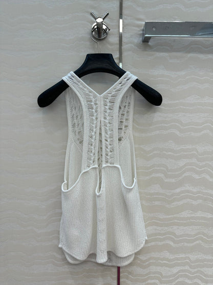 25ss hollow knit vest