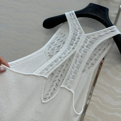 25ss hollow knit vest