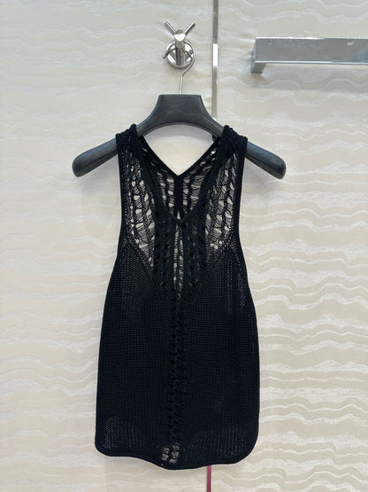 25ss hollow knit vest