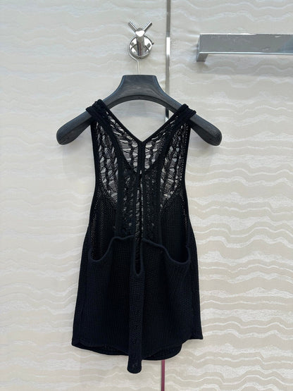 25ss hollow knit vest