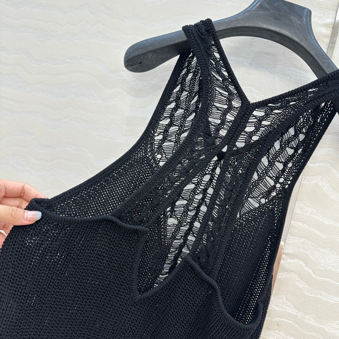 25ss hollow knit vest