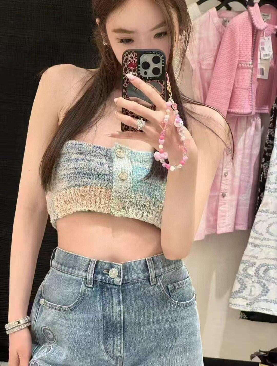 25ss knit tube top