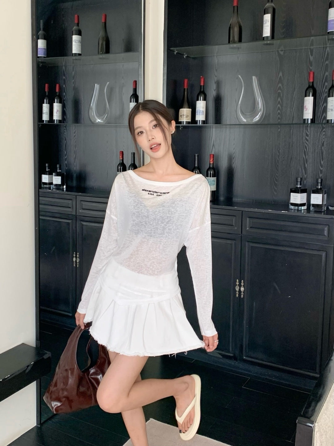 25ss off-shoulder shirt
