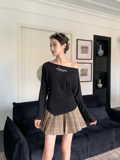 25ss off-shoulder shirt