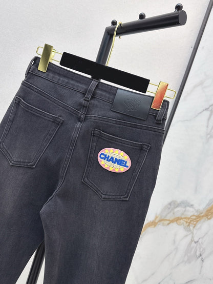 25ss embroidered jeans