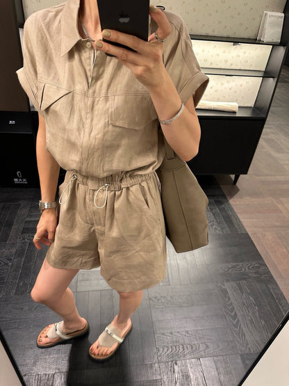 25ss Linen jumpsuit