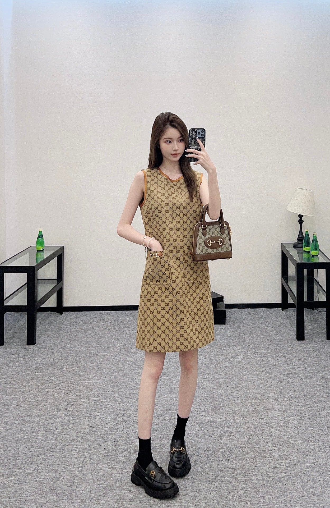 ♥2025 new product Jacquard vest dress