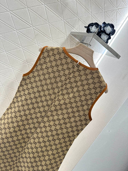 ♥2025 new product Jacquard vest dress