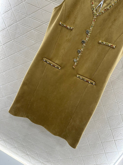 ♥2025 new products Beaded dress