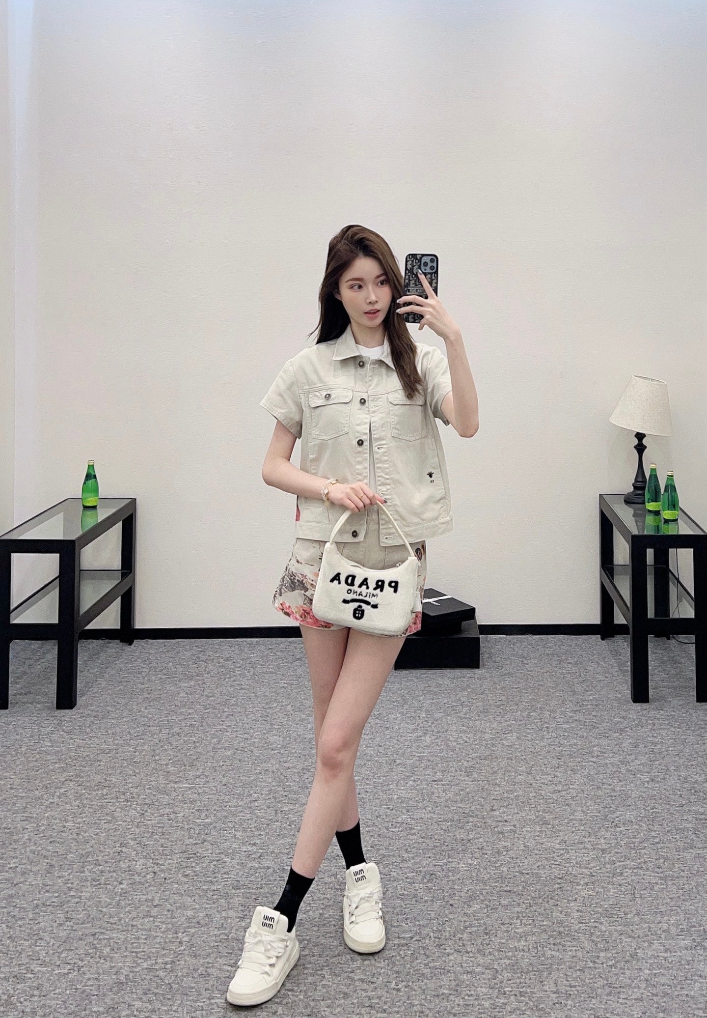 ♥2025 new products Jacket and shorts set