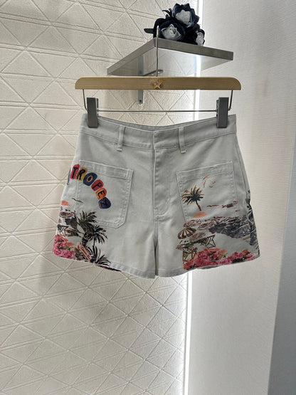 ♥2025 new products Jacket and shorts set