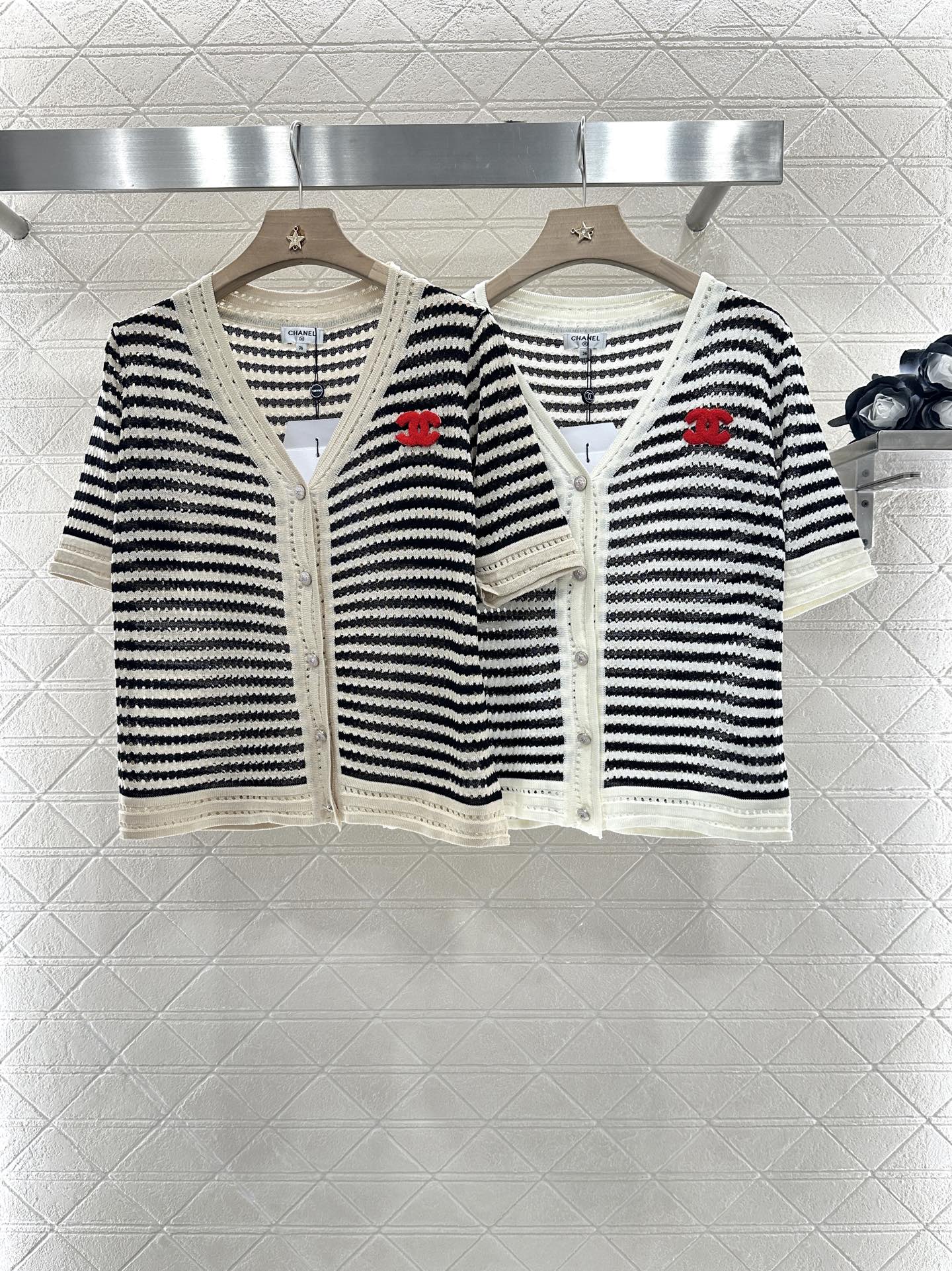 ♥2025 new product Knitted short-sleeved cardigan