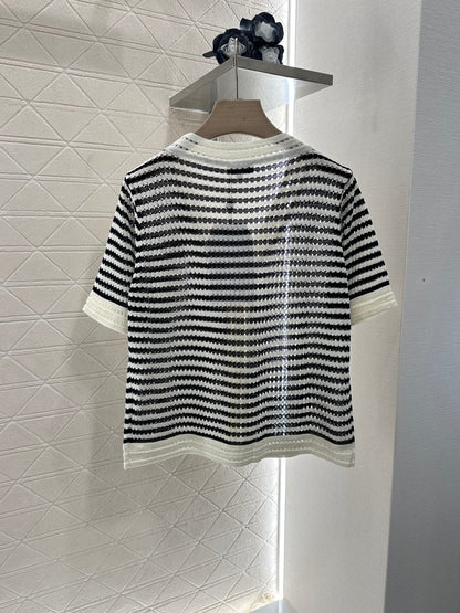 ♥2025 new product Knitted short-sleeved cardigan