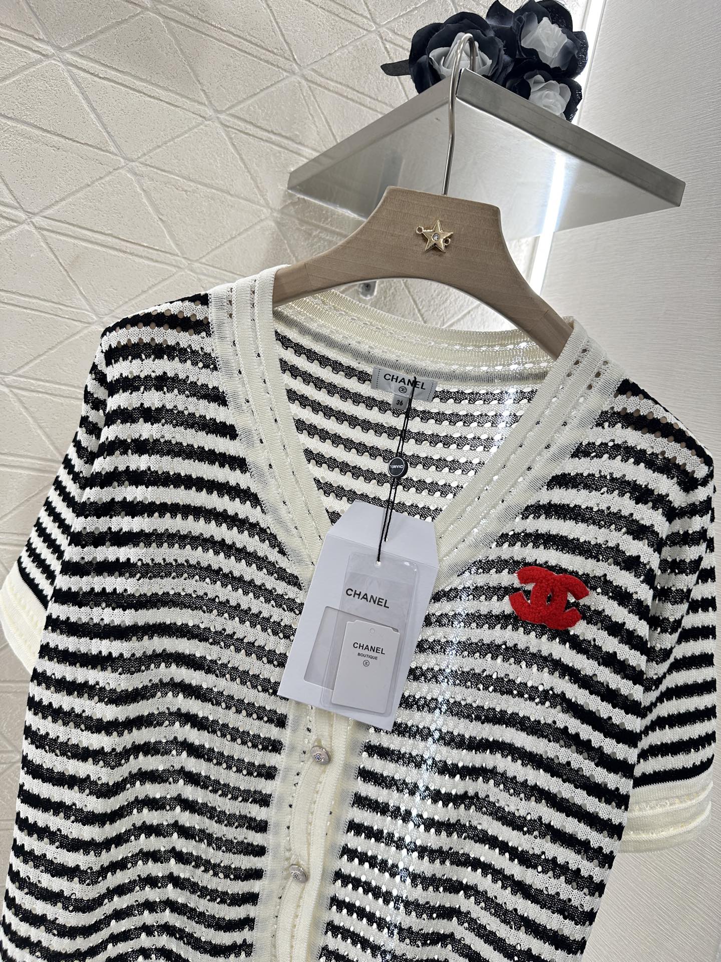 ♥2025 new product Knitted short-sleeved cardigan